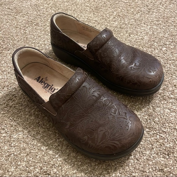 Alegria By PG Lite Leather Kel-433 Shoes Tooled Leather size 37 - Picture 4 of 7